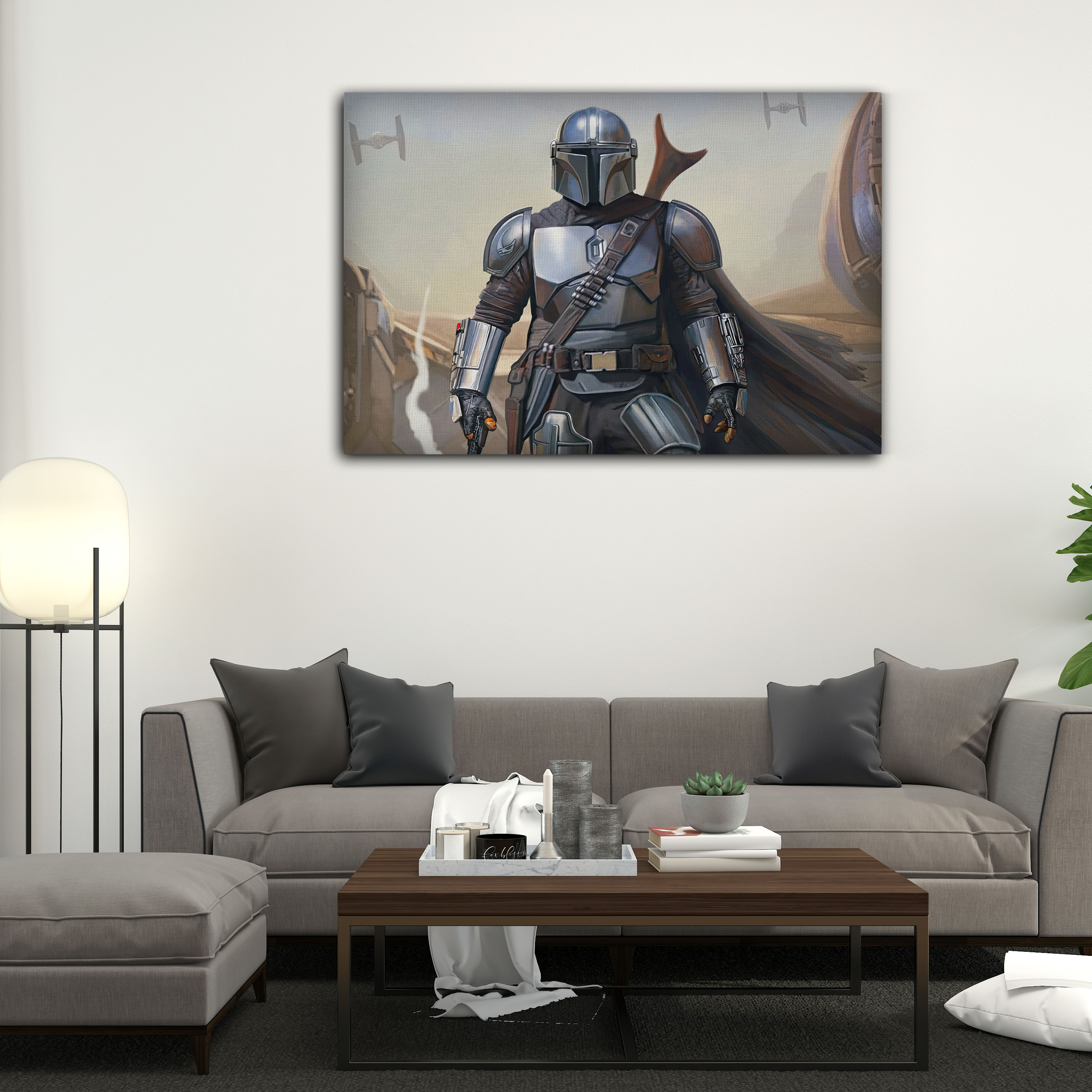 Mandalorian Din Djarin Kanvas Tablo